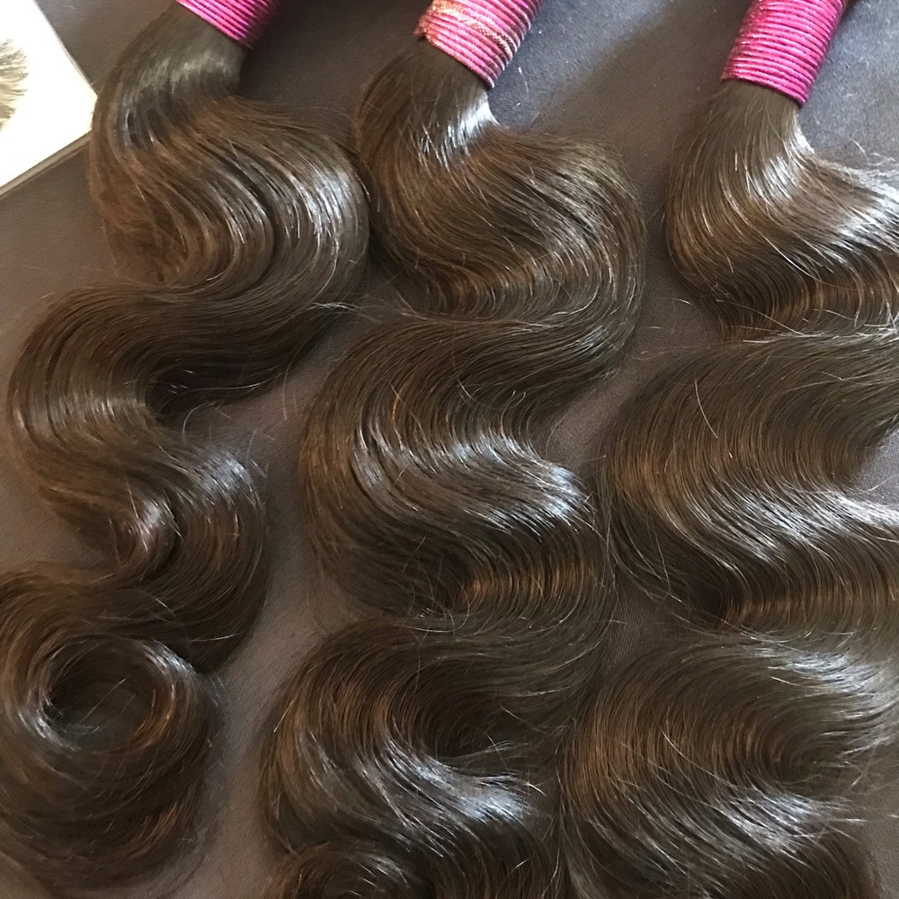 3 bundles of Brazilian hair